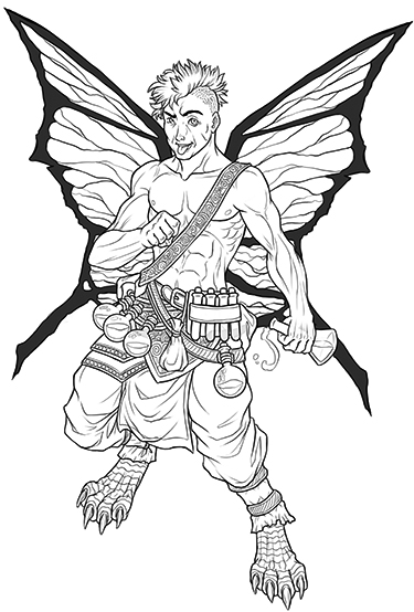 Half-Faerie Dragon Alchemist