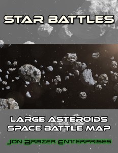 Star Battles: Large Asteroids Space Battle Map (VTT)
